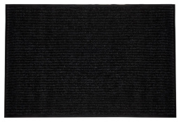 Коврик придверный влаговпитывающий на резин. основе ворс 60х 90см Стандарт, черный ComeForte