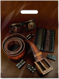 Пакет подарочный ПВД 30х40см 50мкм Домино ПВ3040ДОМ