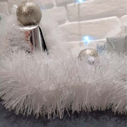 Мишура 2м 11см белый Радужный Дом РД15240