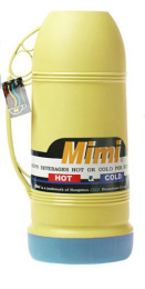 Термос  0,50л стеклянная колба узкое горло пластиковый корпус пластиковая ручка крышка-кружка Mimi PNF 050