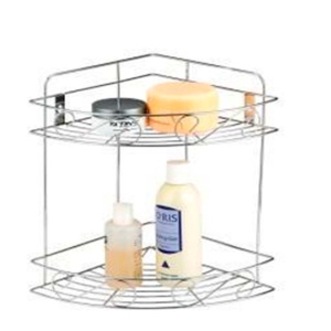 Полка угловая металлическая 2 яруса 32х20см Радужный Дом РД25384