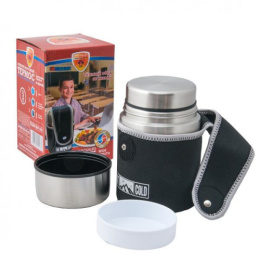 Термос  0,80л нержавеющая колба широкое горло дополнительная чашка, в чехле в индив. упаковке Penguin BHP-106