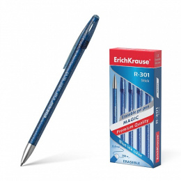 Ручка Пиши-Стирай гелевая ErichKrause R-301 Magic Gel, синяя 0,5мм 45211