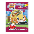 Раскраска А4 Alingar Машинки, 6 листов AL6253