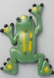 Термометр наружный пластиковый детский Лягушка с присосками 17,5х23,5см в пакете Первый термометровый завод ТБ-304