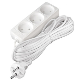 Удлинитель 3 розетки  7м 10А без заземления, ПВС 2 х 1, 2200Вт Союз 481S-1307