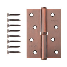 Петля врезная Apecs 100х70-B-Steel-AC-R правая, медь Apecs 15699