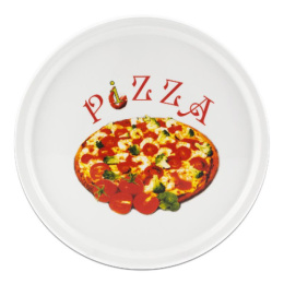 Блюдо для пиццы фарфоровое 305мм, с декором Фокус тп12-д2