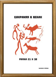 Фоторамка 21х30см пластиковая, клен МОНОЛИТ