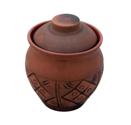 Банка для сыпучих керамическая (молочение)  900мл малая Кунгурская керамика 120021