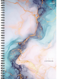 Тетрадь  96 листов А4 Мраморный узор, гребень Т96-8332