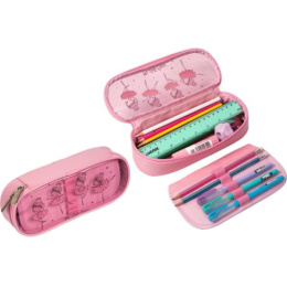 Пенал Devente овальный My Little Prima, с внутренним органайзером-створкой 7023209