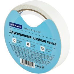 Скотч 12мм х 10м двусторонний Officespace, бумажная основа KLDB_55405