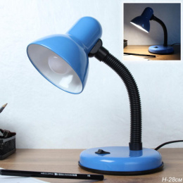 Лампа настольная ученическая 40Вт, цоколь - Е27, синий 203B-6/730877