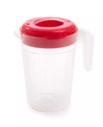 Кувшин пластиковый 2,5л с крышкой, цвет крышки в ассортименте Полимербыт С145