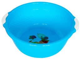 Таз пластиковый круглый  6л с ручками Люкс, цвета в ассортименте Ар-Пласт 03019