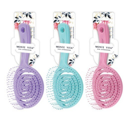 Расческа для волос Monte Vita массажная 17,5х8см, ассорти 457423