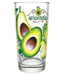 Набор стаканов стеклянных 6шт. 230мл высокие Авокадо, в п/у Декостек 146-Д