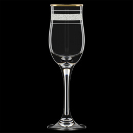 Набор бокалов для шампанского стеклянных Тулип 6шт. 200мл Аскет, в п/у Декостек 1712-ГЗ4К