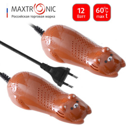 Сушилка для обуви электрическая, 12Вт, коричневый Maxtronic MAX-SD-05