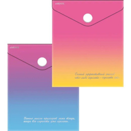 Папка с кнопкой А6 0.18 Devente Degrade, непрозрачная ассорти 3071324