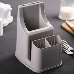 Сушилка для столовых приборов пластиковая универсальная 17х13,4х20см, цвета в ассортименте Полимербыт С361