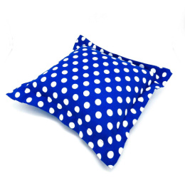 Подушка декоративная 40х40см Горох синий ДомВелл 