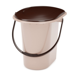 Ведро-туалет пластиковое 18л бежевый Альтернатива М1525