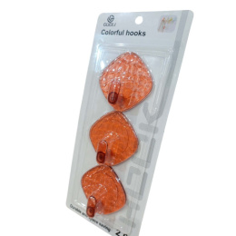Крючки пластиковые набор  3шт. на самоклеящейся основе Радужный Дом РД24837