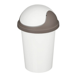 Контейнер для мусора пластиковый 10л Rambai светло-серый IDIland 221303621/03
