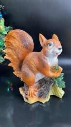 Копилка гипсовая Белка на ветке 23х24см ГусьДекорЛюкс 4К03