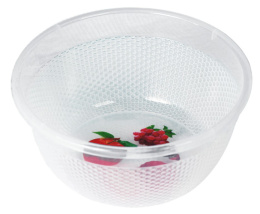 Миска пластиковая 2,0л Медовая прозрачная, в ассортименте Ар-Пласт 03031