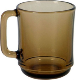 Кружка стеклянная 310мл Basilico (Muniti) дымка Ca del Vetro 62010/62011