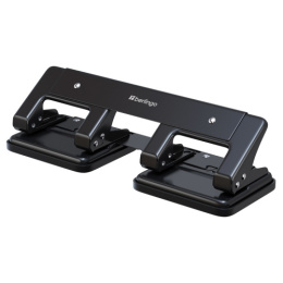 Дырокол  20 листов Berlingo Universal, 4 отверстия, металлический корпус, черный DDM_20400