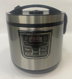 Мультиварка 5л, 900Вт, 11 программ, стальной с черным Maxtronic MAX-MRC-12