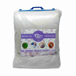 Одеяло 200х220см Облегченное Верблюжья шерсть (сатин) в пакете ДомВелл 