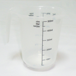 Кувшин мерный пластиковый 0,5л натуральный Plast Team PT305210999