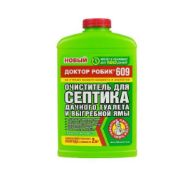 Биосостав Доктор Робик очиститель для септика, дачного туалета и выгребных ям 798мл Доктор Робик арт.609