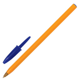 Ручка шариковая Big Orange, синяя, 0,8мм, оранжевый корпус 140057