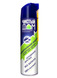 Дихлофос 600мл супер универсальный, без запаха Чистый Дом 02-852