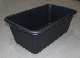 Таз пластиковый строительный прямоугольный  90л, черный Агропласт У3081