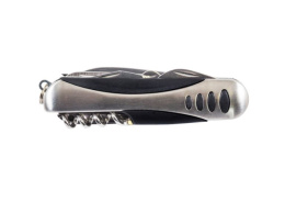 Нож туристический складной стальной многофункциональный SR083, 12 в 1, в чехле, в блистере Ecos 325131