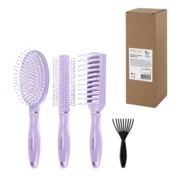 Расчески для волос Monte Vita набор 3шт. 22,5х4,5см/23х5см/25х7см 457436