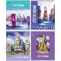 Тетрадь  48 листов линейка BG City dream Т5ск48 11041