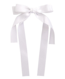 Бант для волос Monte Vita на зажиме, белый, 15х26см 457113