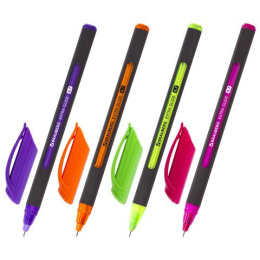 Ручка шариковая на масляной основе Brauberg Extra Glide Softcolor, синяя, 0,7мм 142928