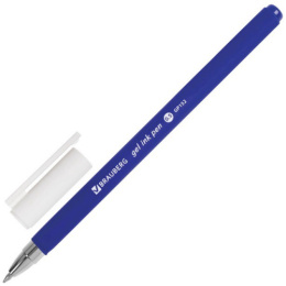 Ручка гелевая Brauberg Matt Gel, синяя, 0,5мм 142945