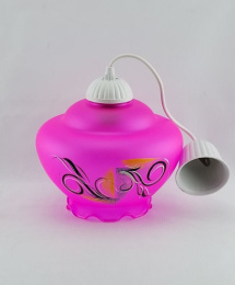 Светильник подвесной потолочный Аватар, розовый Красота стекла 48/77