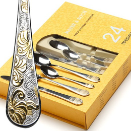 Набор столовых приборов из нержавеющей стали 24 предм. в п/у Mayer & Boch 26470