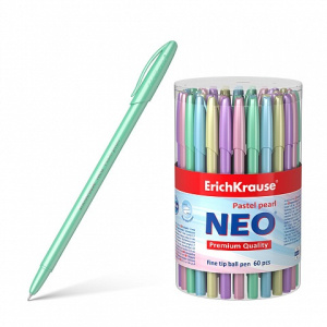 Ручка шариковая ErichKrause Neo Pastel, синяя 55380